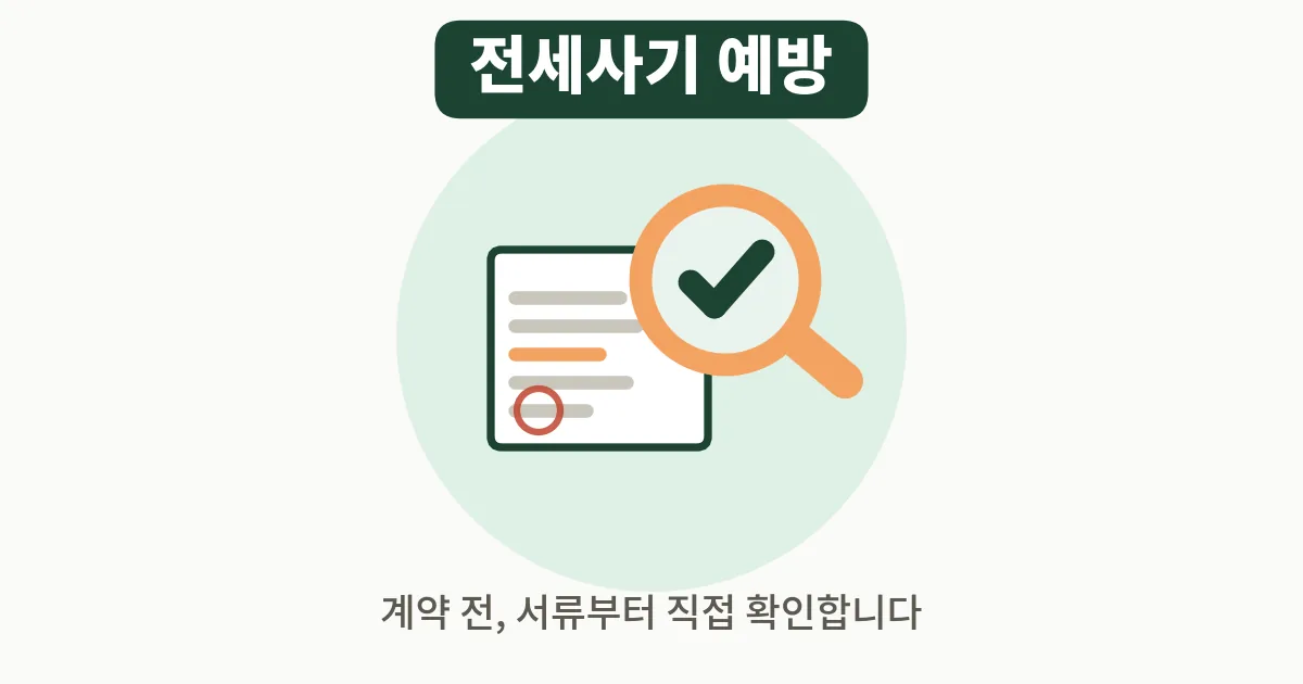 3. 전세사기 예방 체크리스트, 계약 전 꼭 볼 서류 4가지